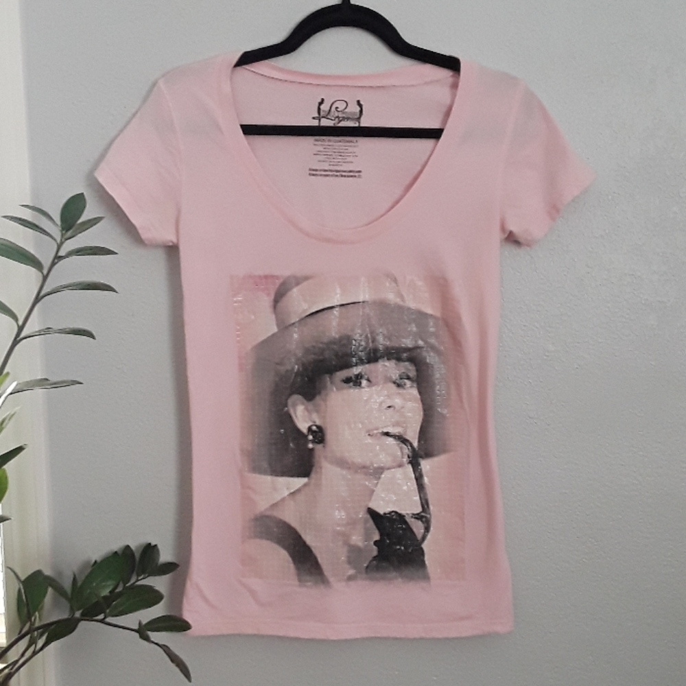 Audrey Hepburn Breakfast at Tiffany's V-Neck Top